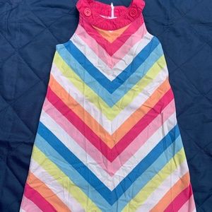 Rainbow sleeveless dress